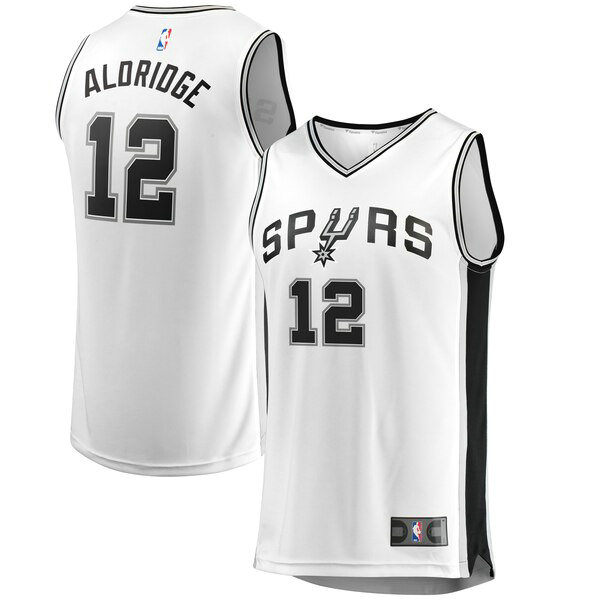 Maillot San Antonio Spurs Homme LaMarcus Aldridge 12 Association Edition Blanc